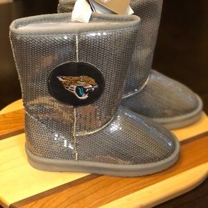 🐆NFL JAGUARS NWT Forever Collectibles Sequin Boot